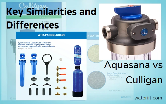 Key Similarities and Differences Between Aquasana vs Culligan