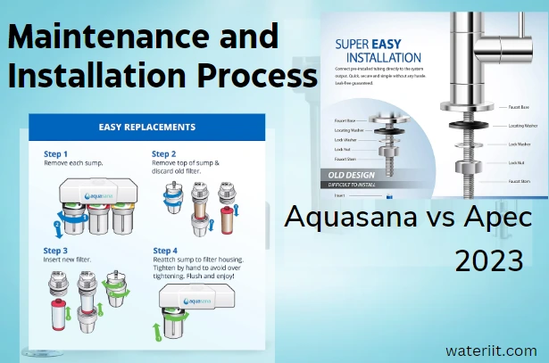 Maintenance and Installation Process Aquasana vs Apec 2023