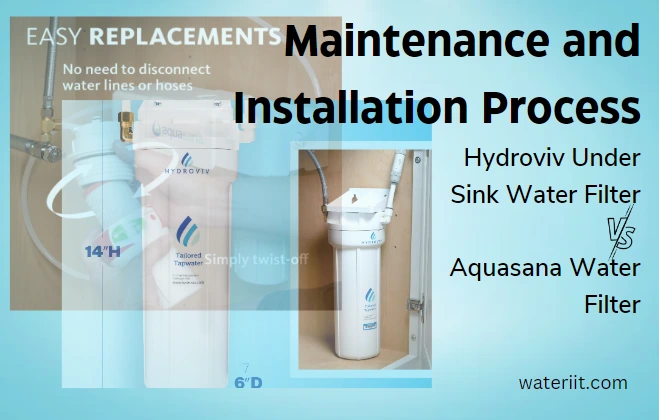 Maintenance and Installation Process Hydroviv Vs Aquasana Water Filters