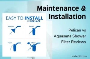 Maintenance & Installation Pelican vs Aquasana Shower Filter Reviews